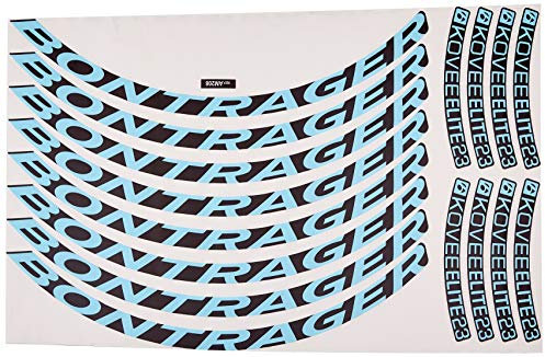 Ecoshirt XO-XAJB-0QZM Sticker Stickers Bontrager Kovee Elite 23 Am208 Wheel Aufkleber Felge Rim, Aqua Blue