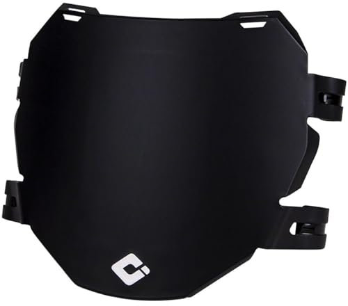 ODI D70DP-B Unisex – Erwachsene Nummernschild, schwarz, 160mm ,