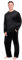 CityComfort Ensembles de Pyjama Homme Super Doux en Polaire 2 Pièces - Cadeau Homme (Noir, M)