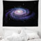 ABAKUHAUS Galaxis Wandteppich, Celestial Galaxy Staub aus Weiches Mikrofaser Stoff Waschbar ohne Verblassen Digitaldruck, 150 x 110 cm, Schwarz Lila