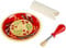 JOSKO Produits 2732 Lot de 2 assiettes à friction en céramique Rouge