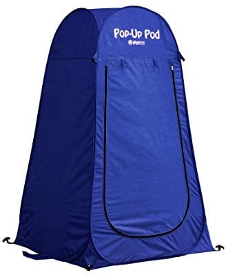 GigaTent Pop Up Pod Changing Room Privacy Tent – Instant Portable Outdoor Shower Tent, Camp Toilet, Rain Shelter for Camping & Beach – Lightweight & Sturdy, Easy Set Up, Foldable (Navy)