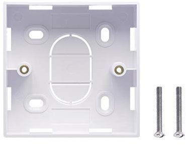 VCELINK Surface Mount Back Box for Network Wallplate Ethernet Faceplate 1 Gang 32mm White