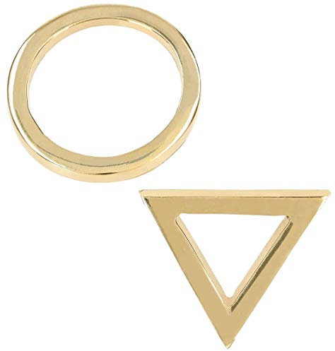 KOTARBAU® WC Schild Selbstklebend aus Messing Dreieck Kreis Toilettenschild Damen Herren WC Piktogramm für Toilettentüren