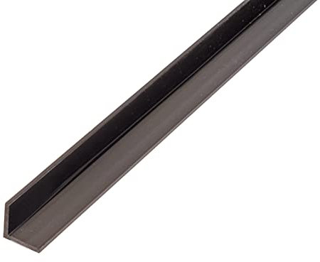 Alberts 498689 Winkelprofil | Kunststoff, schwarz | 1000 x 25 x 25 mm | 12er Set
