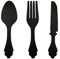 Posate Decorative da Parete in Legno Cucchiaio, Forchetta, Coltello, Decorazione Cucina Fatta a Mano Decorazioni per Casa| H60 cm