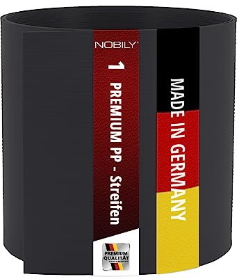 PREMIUM Zaunsichtschutz Hart PVC, Sichtschutzstreifen Anthrazitgrau, 1 Streifen 2,535 m/Höhe 190 mm, Zaun Sichtschutzstreifen Fachhandelsware für Doppelstabmattenzaun