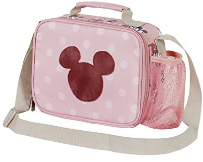 Disney Topolino Warm-Borsa Porta Merenda Kid, Rosa, 25 x 19 cm
