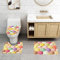 Alfombra De Baño De 3 Piezas Helado Impreso Alfombras De Cama Absorbentes Juego De Alfombrillas De Baño, para Cocina, Dormitorio