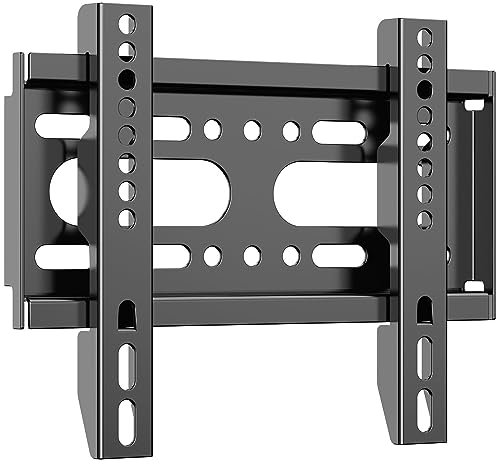 JXMTSPW Supporto da parete per TV fisso per 14-42 pollici, VESA fino a 200 x 200 mm, peso massimo 25 kg, 19 24 27 32 37 pollici, piccolo schermo TV ultra sottile - supporto da parete per monitor,