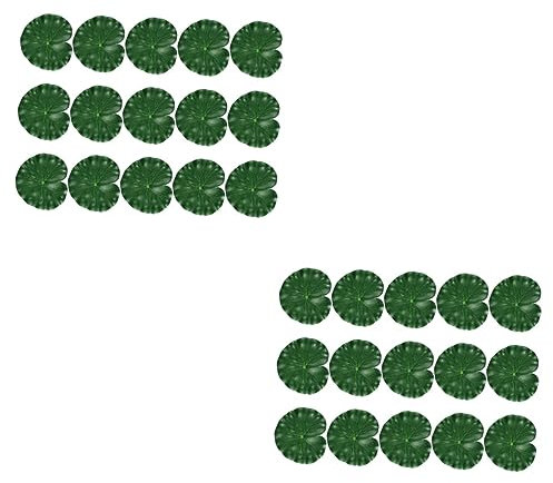 Garneck 30 STK Simuliertes Lotusblatt Teich Schwimmendes Blatt Simulationsblatt Seerosen Teichblätter Aquarienblatt Lilie Plastikteich Schwebende Blumen Pads Eva Künstlich Dekoration 15c