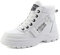Yeeteepot Stivali Donna Invernali Caldo Scarpe Neve Stivaletti Bianco 37 EU = 38 CN
