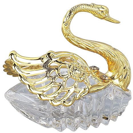 Sucrier En Forme De Cygne, Sucrier Moderne Européen, Pot De Rangement Doré, Pot à Bonbons, Sucrier Vintage, Support En Forme De Cygne, Récipient à Condiments, Récipient D'assaisonnement Pour Cuisine,