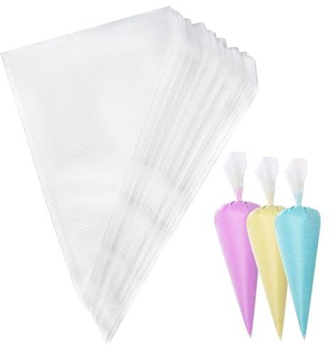 Carehabi Lot de 100 Poches à Douille jetables, réutilisables, Professionnelles, pour décorer pâtisseries, gâteaux, Biscuits, pâtisseries Maison