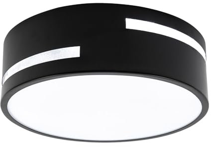 Deckenleuchte, LED Deckenlampe mit 3000-4500-6000K einstellbarem dreifarbigem Licht & Speicherfunktion, Geschlossener Schirm, für Küche, Wohnzimmer, Schlafzimmer, Balkon, Gang, 30 * 10cm