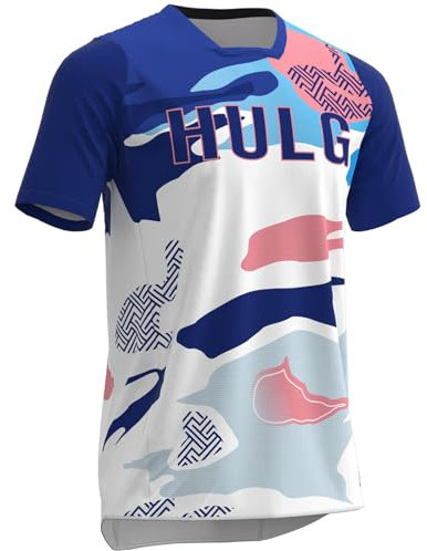 Mountainbike Shirt MTB Downhill Freeride I Fahrrad Trikots Herren Damen I Jersey atmungsaktiv, schnelltrocknend I Radtrikot Kurzarm (AIM007,XXL)