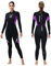 Owntop 5mm Neoprenanzüge für Männer Frauen - Rückenreißverschluss Neopren Tauchanzug, Erwachsene Ganzkörper-Nassanzüge, Thermischer Flexibler Tauchhaut Kaltwasser Tauchen Surfen, Damen Schwarz XL
