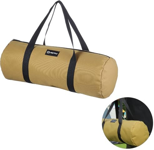 Heavy Duty Tent Stakes Storage Bag with Handle,Camping Tent Stakes Bag,Portable Large Capacity Tent Accessories,Canvas Camping Tent Peg Ground Nail Storage Bag for Picnic Outdoor Sports Camp Tarp