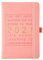 Goufride 2021 Kalender - 2021 Wochen- und Monatsplaner-Notizblock, Januar 2021 - Dezember 2021, 320 Seiten, 8,3 X 5,7 -Rosa