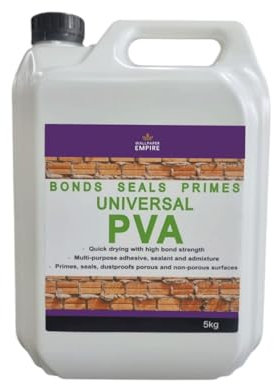 WPE® Universal Multi-Purpose PVA Glue – Bonds, Seals & Primes – Versatile Sealant, Adhesive & Admixture for Crafting, Wood, Paper, Fabric, and DIY Projects – Strong, Fast-Drying, Non-Toxic Formula 5kg
