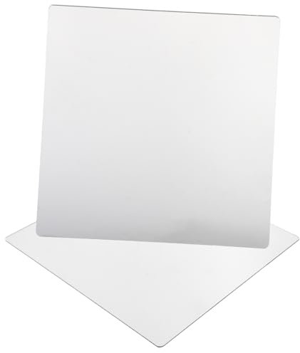 Alipis Selbstklebender Acrylspiegel 2 Stück Wandspiegel Nicht Glatt für Einfache Reinigung
