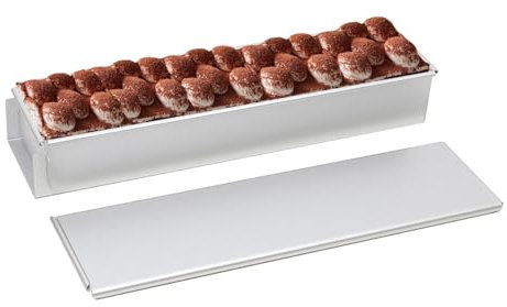 Pullman Kastenform - Brotbackform, rechteckige Backform, Backform, rechteckig, Kastenform mit Deckel, Aluminium, Brotform, Mousseform, abnehmbar, rechteckig