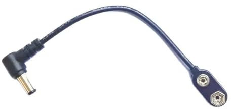Cable de alimentación con clip de batería de 9 V para guitarra, pedal, adaptador de alimentación, conector de cable, fácil de usar