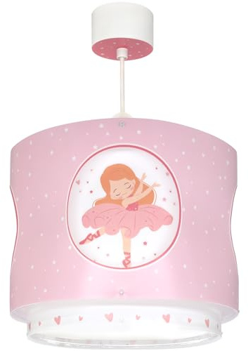 Dalber kinderlampe Pendelleuchte Hängelampe Princess Dance Ballerina, 60912, E27, Rosa