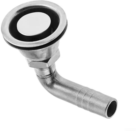 EffiFish Marine Water Tank Outlet 316 Stainless Steel with Bowl Vent Valve for Yacht Fuel Tank Vent 16mm Exhaust Port Resistant to