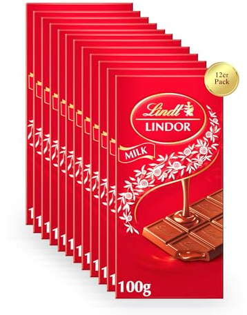 Lindt Lindor Tafel Milch 12 x 100g