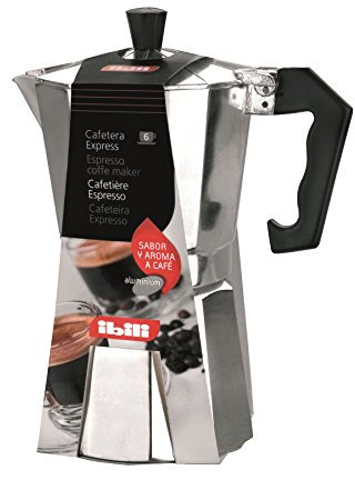 IBILI - Express-Kaffeekocher Bahia, 6 Tassen, 300 ml, Aluminium, Aluminio