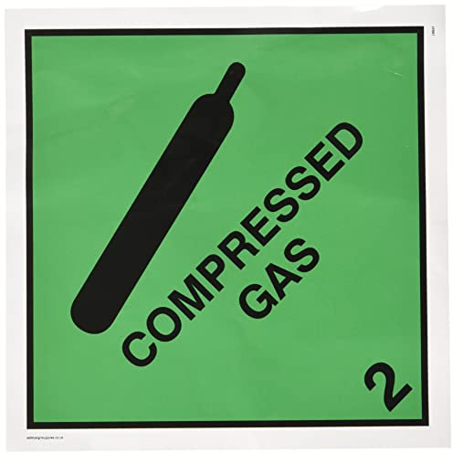 Viking Signs LN637-S20-V, cartello gas compresso, vinile, 200 mm x 200 mm