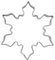 FORMINA Ausstechform Schneeflocke, 5 cm
