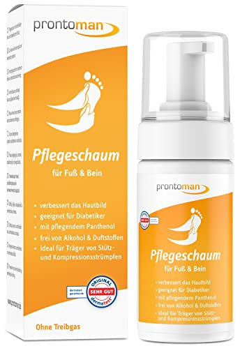 Prontoman Pflegeschaum für Fuß und Bein 100ml - Ideale Pflege auch für Diabetiker