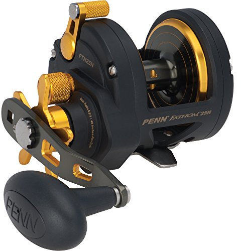 Penn Angelrolle Fathom Star Drag FTH25N Schleppfischen im Meer von dem Boot Big Game Drifting