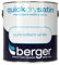 Berger 5010131549885 Quick Dry Satin 2.5L Brilliant White, Various