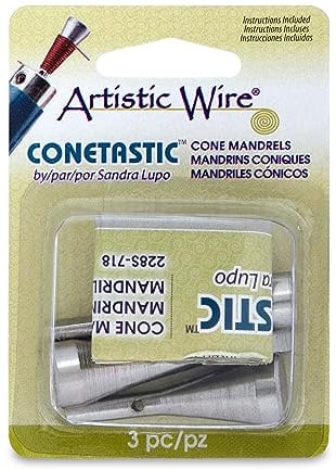 Artistic Wire Inverted Mandrel Attachments, Fits The Conetastic Tool, 3 Size Set