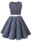 BlackButterfly Bambini Abito Vintage a Pois Anni '50 Audrey (A Pois - Blu Mezzanotte, 11-12 Anni)
