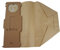 vhbw 10x Staubsaugerbeutel kompatibel mit Vorwerk Kobold VK130, VK131, VK 130, VK 131, VK130SC Staubsauger - Papier, 24,5cm x 20,5cm, braun