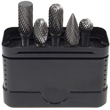SCHILL - Coffret de 5 fraises limes carbure P9,5 denture croisée - 00670P9.5A