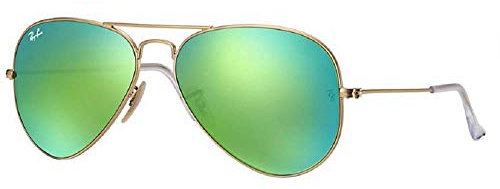 Ray Ban RB3025 112/19 62M Matte Gold/ Green Mirror Multi Green Aviator