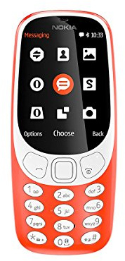 Nokia Rojo Cálido Teléfono Móvil Senior 3310 (2017) Tft Cámara 2 mp radio Bluetooth FM