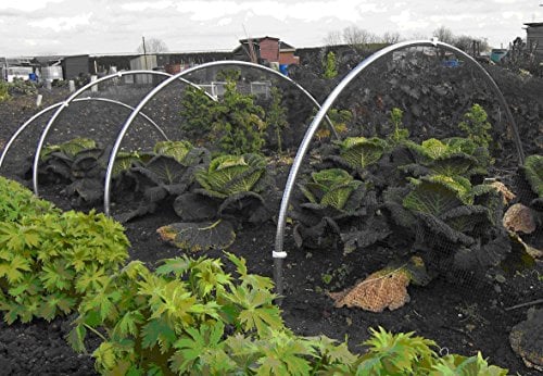 19mm Aluminium Large Garden Hoops Pack of 3 - Complete with Clips