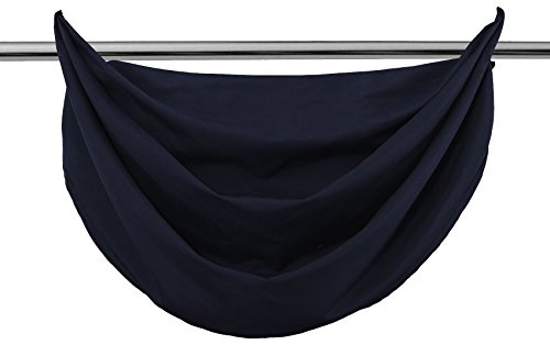 Segeltuch Querbehang Microsatin Ösen, die ideale Ergänzung zu unseren Gardinen HxB 60x80 cm Dunkelblau, 20405V