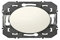 Double interrupteur ou va-et-vient DOOXIE 10AX 250V~ finition blanc