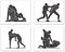 Picture This Prints Mixed Martial Arts Fotos, 4 Stück, 20,3 x 25,4 cm – Boxen, Jiu-Jitsu, MMA, Karate, ungerahmt, Kampfsport-Poster für Wände