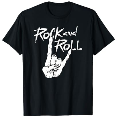 Signe du Rock and Roll, Cornes du Diable Main, Salve de Rock T-Shirt