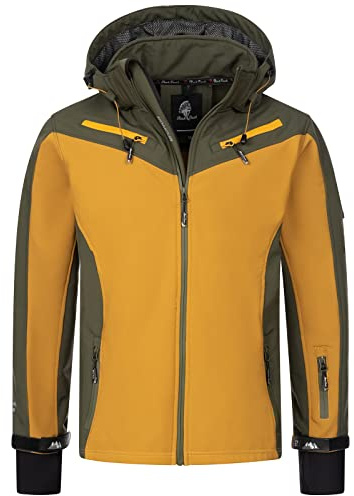 Rock Creek Softshelljacke Herren Outdoor H-286 | Wasserabweisende Übergangsbekleidung, funktionale Wanderjacke für Männer, Camping, Freizeit und wechselhaftes Wetter