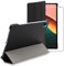 ebestStar - Cover per Xiaomi Pad 5, Pad 5 Pro, 5G (2021), Custodia Protezione Flip Magnetica, Slim Case Sottile Pelle PU, Nero + Vetro Temperato