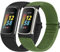 Vodtian 2 Pack Stretchy Adjustable Nylon Loop Braided Replacement Sport Wristband for Fitbit Charge 5/Charge 6 Activity Tracker Women Men